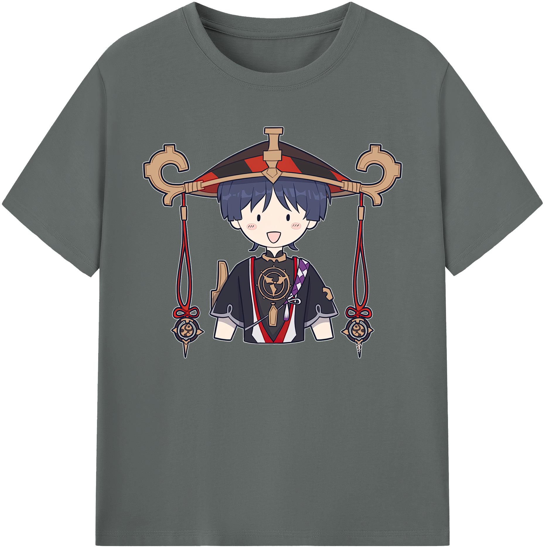 げんし神 さんペい genshin Sanpei 綿100％ メンズ半袖Tシャツ｜肌触りやわらか＆通気性